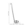 thumbnail image 2 of OUNONA Stainless Steel Slotted Ladle with Hook for Easy Hanging and Versatile Use, 2 of 8