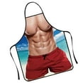 thumbnail image 4 of Funny Men's Sleeveless Apron with Muscles Man for Home Party, 4 of 8