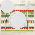 thumbnail image 3 of Ambesonne Christmas Place Mats Set of 4, Traditional Borders, Standard Size, Lime Green Yellow Red, 3 of 6