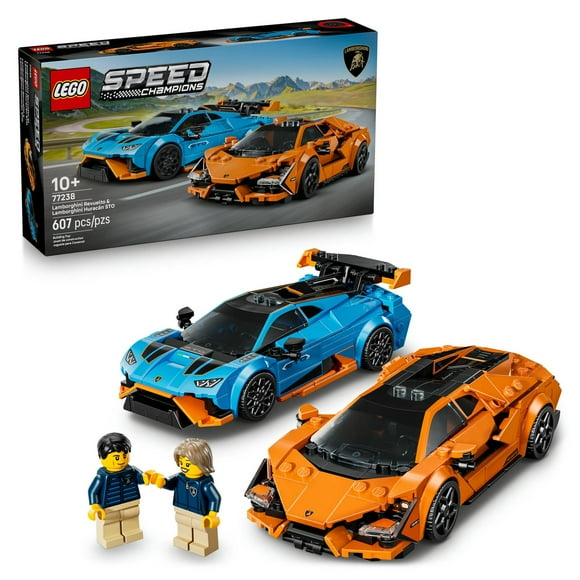 Set LEGO Speed Champions Lamborghini Revuelto y Huracán STO