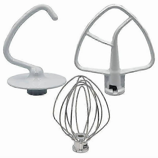 Mixer Kit compatible KSM150 Includes Dough Hook Wire Whip and Coated Flat Beater, 3 Pieces Stand Mixers Re-si xi