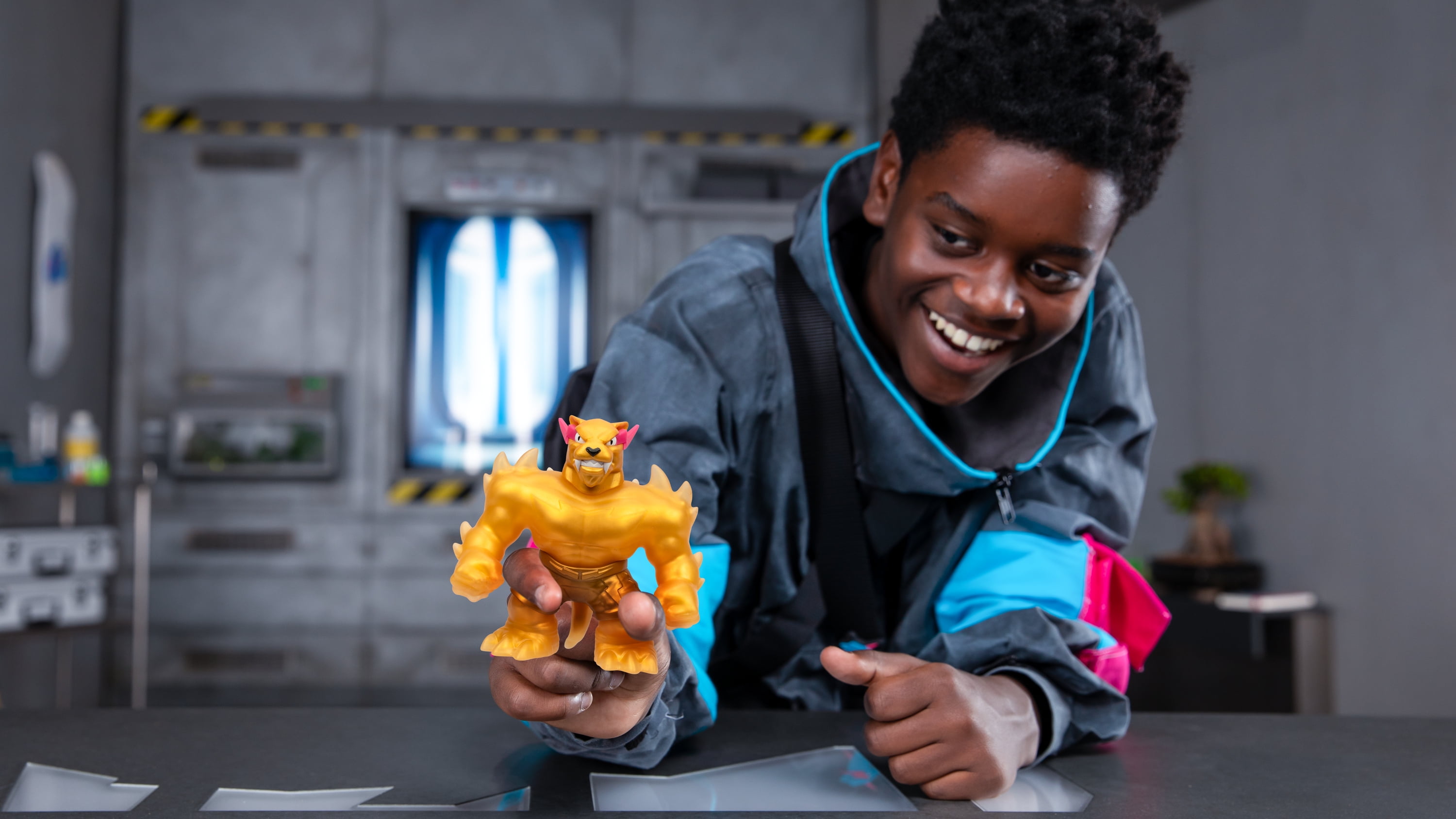 MrBeast Lab Heroes of Goo Jit Zu Goo Legendary Panther Action Figure, Ages 5+