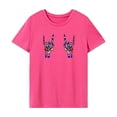 thumbnail image 1 of Camiseta para mujer verano casual manga corta top para desplazamientos trabajo playa oficina L, 1 of 7
