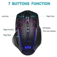 thumbnail image 5 of TSV Wireless Gaming Mouse, Rechargeable Optical Mice with 3 Levels DPI up to 3200, 2.4G USB Computer Mouse with Ergonomic Palm Rest, 5 of 9