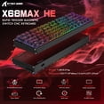 thumbnail image 2 of ATTACK SHARK X68MAX HE Rapid Trigger CNC Aluminum Keyboard Magnetic Switch with C01Ultra RGB Coiled Cable, 2 of 9