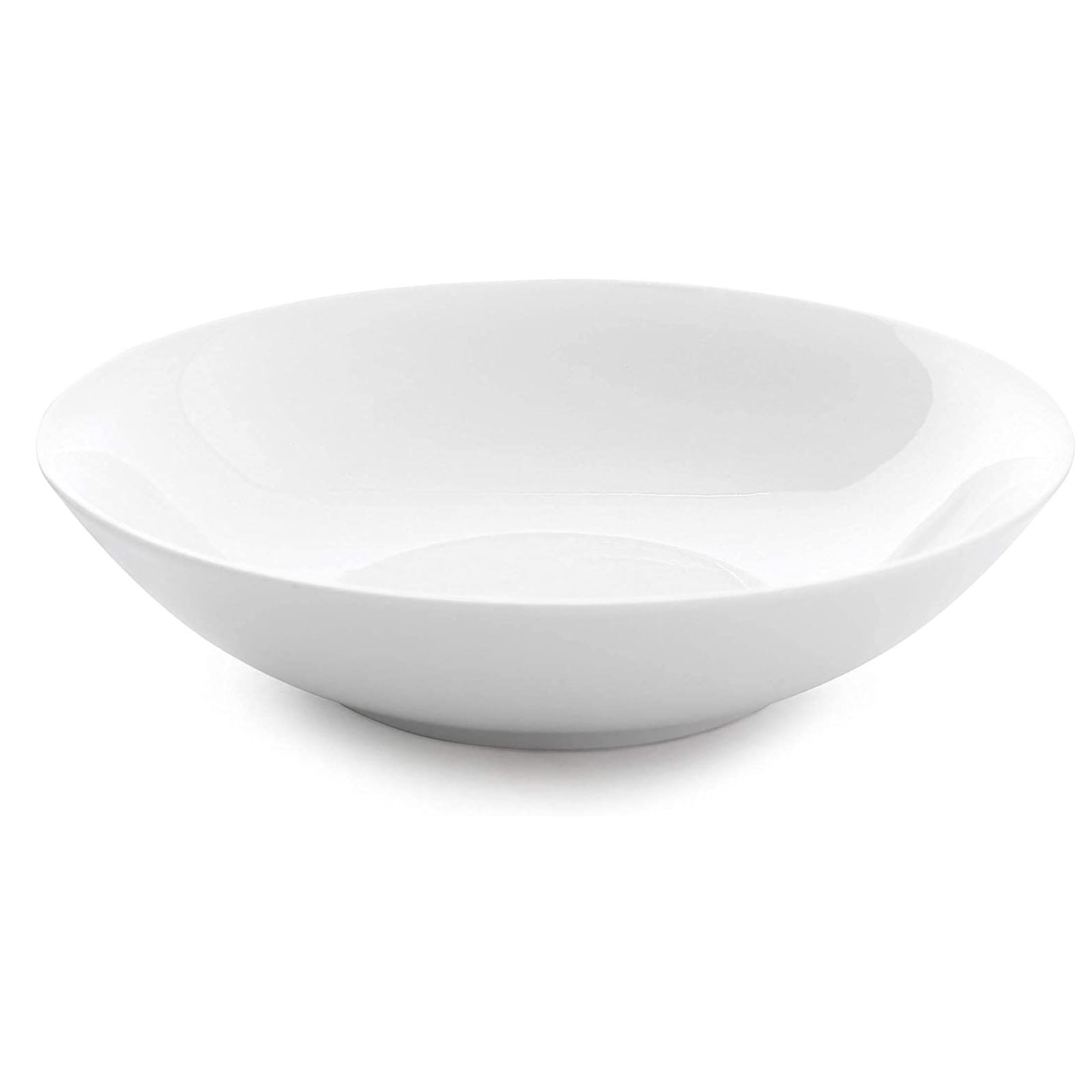 Large white pasta bowls