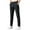 Black, variant on LIIPEE Mens Casual Pants Spring Summer Comfortable Breathable Slim Fit Solid Color Pants With Pockets Man Casual Daily Indoor Outdoor Pants,Black,29