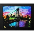 thumbnail image 2 of Ghanooni, Sarah 18x15 Black Modern Framed Museum Art Print Titled - Brooklyn Bridge Sky, 2 of 5