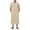 a01Khaki, variant on Mens Kaftan Thobe Button Down Short Sleeve Band Neck Casual Gown Shirts Robe Casual Muslim Gown Kurta Khaki S