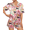 Pink Tiger, variant on Ekouaer Womens Silk Satin Pajamas Set Short Sleeve Sleepwear Button Down Top and Shorts Loungewear 2 Piece Pjs Set