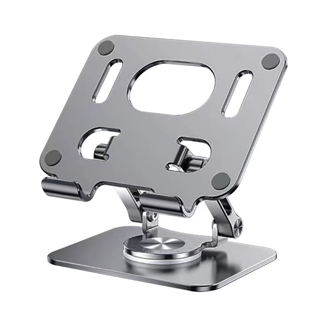 Stand for Tablettablet and Cell Phone Desktop Stand with 360° Rotating Base,Foldable and Liftable Aluminum Stand,Universal Supporting 4-12.9 Inch Laptop/Tablets /Mobile Phone