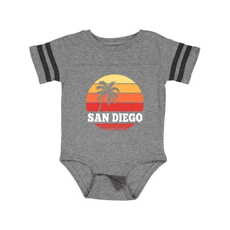 

Inktastic San Diego California Vacation Retro Sunset Gift Baby Boy or Baby Girl Bodysuit