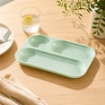 thumbnail image 6 of Divided Serving Tray,RectangularCompartment Snack Plate Portion Control Dish for Dining Table Picnic Camping, 6 of 7