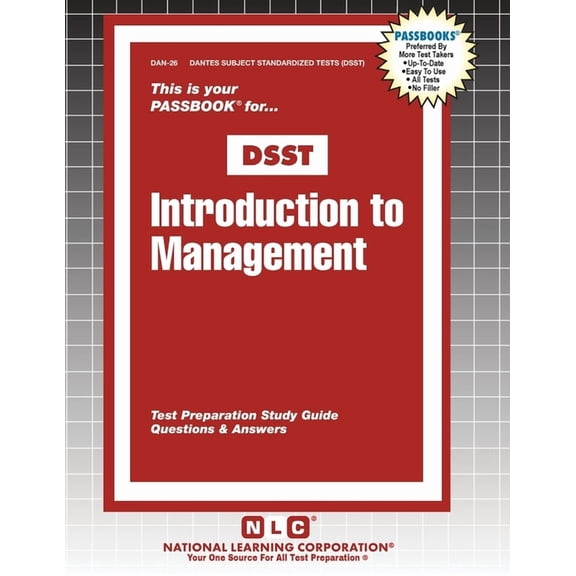 Dantes Subject Standardized Tests (Dsst) Introduction to Management, Book 26, (Paperback)