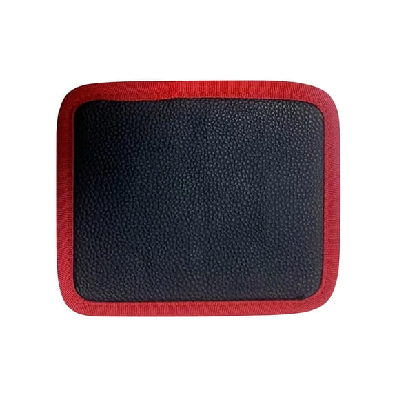 Magnetic Tool Storage Pad with Strong Suction, Black and Green Leather Pad for Organizing Tools, Wall-Mountable Design for Garage Workshop or Home Use