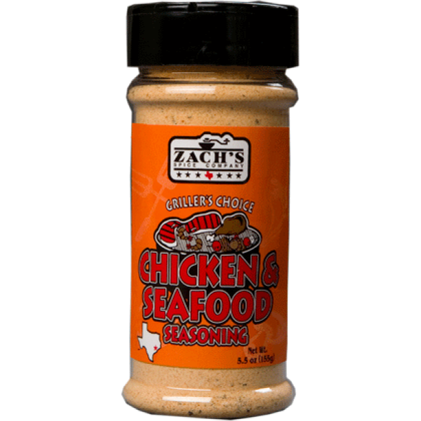 Zach's Chicken & Seafood Seasoning, 5.5 oz