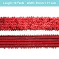 thumbnail image 2 of Unique Bargains 10 Yards Bande de Ruban à Sequins Élastiques 1.8 Pouces, Rouge, 2 of 4