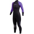 thumbnail image 4 of Neosport Neoskin women's back-zip full wetsuit Black/purple 12 Tall, 4 of 5