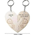 thumbnail image 2 of Valentines Couple Keychain - You Hold The Key To My Heart Couple Keychain For Him And Her -sz.10261, 2 of 5