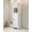 White, variant on Spaco Rustic Brown Slim Bathroom Corner Cabinet, 1 Door & Adjustable Shelves with Rustic Finish