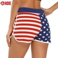 thumbnail image 4 of HDE Women Dolphin Shorts Running Workout Clothes US Flag Large, 4 of 9