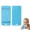 Blue, variant on Oulastool Baby Teething Toy, Food Grade Silicone BPA Free Phone Shape Teethers Baby Chew Toys for Sucking Needs - Black