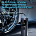 thumbnail image 4 of Cordless Tire Inflator Portable Air Compressor,150 PSI Air Pump for Car Tires with Digital Tire Pressure Gauge, Rechargeable Portable Tire Inflator for Car, Motorcycles,Electric Bicycles,Balls, 4 of 9