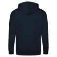 thumbnail image 2 of Awdis - Sudadera lisa con capucha y cremallera completa - Correr/Fitness (Marino French), 2 of 2