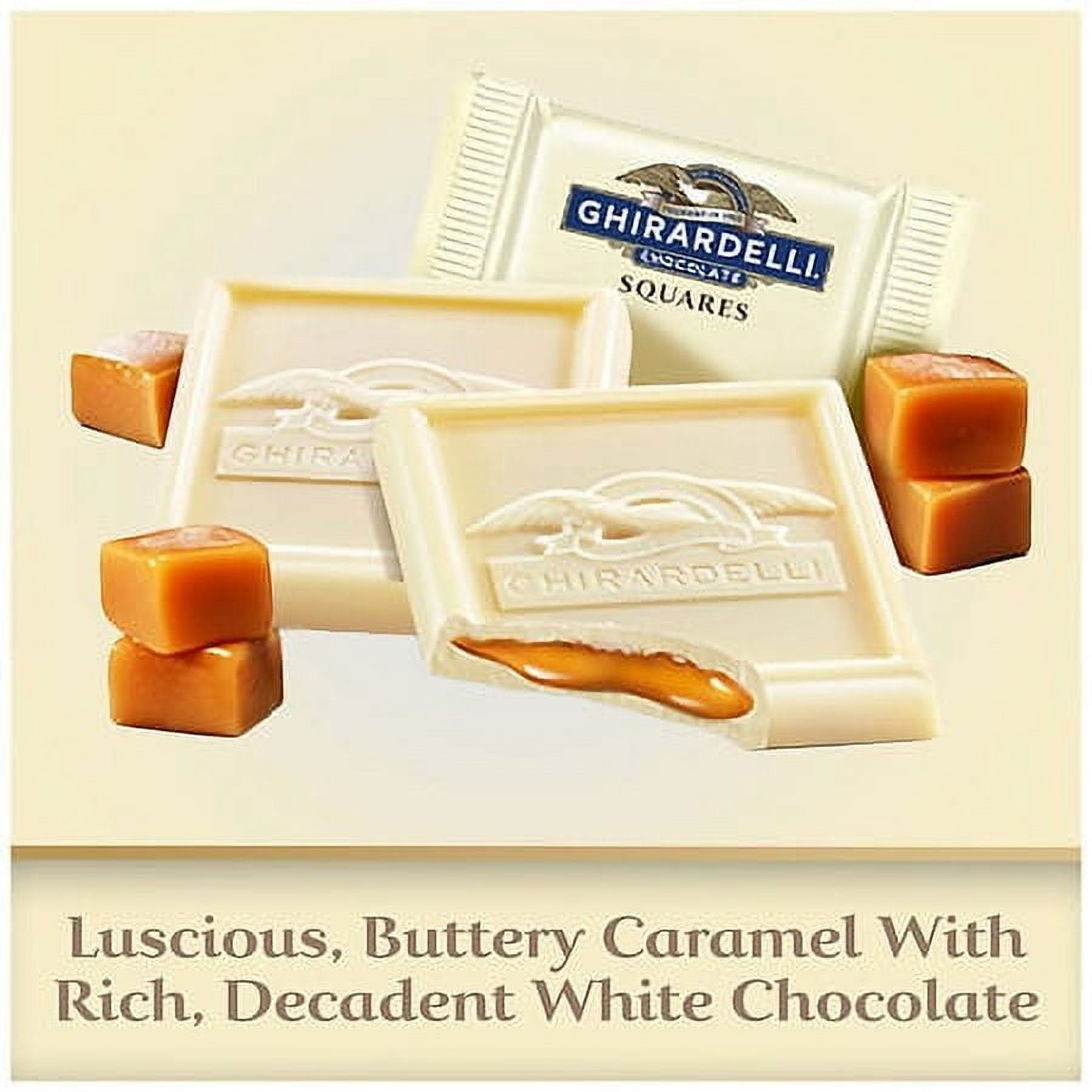 Ghirardelli White Chocolate Caramel Squares White Chocolate and Caramel 5.0oz Pack of 2
