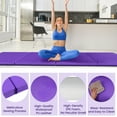 thumbnail image 2 of BalanceFrom Folding Exercise Mat, 10ft x 4ft Four Fold Exercise Mat with Carrying Handles for Yoga, MMA, Gymnastics and Home Gym Protective Flooring, 2-inch Thick, Purple, 2 of 7