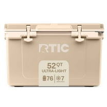 RTIC 52 QT Ultra-Light Hard-Sided Ice Chest Cooler, Fits 76 Cans, Beach