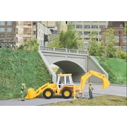 walthers ho scale backhoe loader construction vehicle (kit)