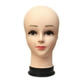 thumbnail image 1 of Cabeza de maniquí calva femenina, modelo de exhibición de postizos de cabeza de maniquí para exhibición de fabricación de espuma, 1 of 9