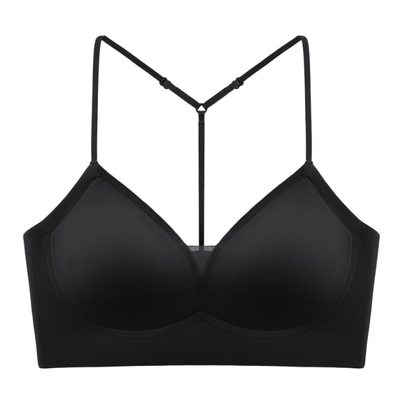 Ovbmpzd Black Womens Everyday Seamless Bras Comfy Mesh Minimizer Bras Push Up No Underwire Underwear Bras,M