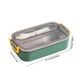 thumbnail image 2 of Fiambrera térmica infantil con recipientes de plástico de 700 ml y acero de 480 ml, hermética para comidas escolares o de oficina, recipiente duradero para preparar comidas Aestivo | Verde |, 2 of 6