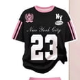 thumbnail image 4 of Jamsmile Toddler Girls Athletic Outfits Sets Summer Long Sleeve Tops With Flare Pants Soft 2 Piece Girls Football Tracksuits, 4 of 7