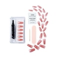 thumbnail image 3 of KISS Salon X-tend LED Soft Gel System Color Nails, Solid Pink, Long Coffin, 34 Ct., 3 of 8