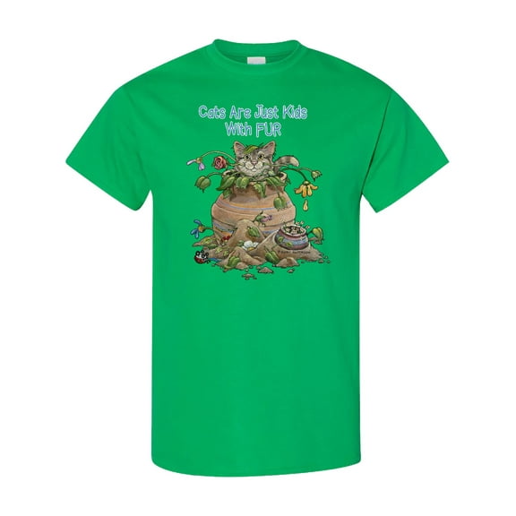 Inktastic Cats Are Just Friends with Fur Cat in Flower T-Shirt