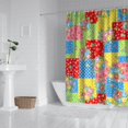 thumbnail image 2 of Pioneer Flower Floral Print Pattern Shower Curtain 72"x72", Bathroom Decorative Shower Curtain Set with 12 Hooks, Waterproof Washable, 2 of 6