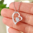 thumbnail image 6 of To My Beautiful Mom Necklace, 14k White Gold Finish, Mothers day, Mom Gift, Mom Necklace, Jewelry From Daughter, Gift Mom Birthday, Christmas, Jewelry for Mom Thank you for being the best Mom, 6 of 8