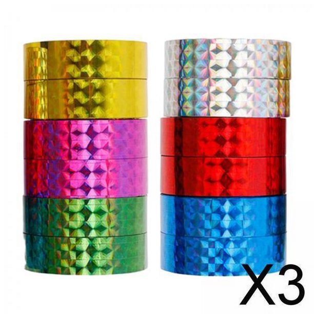 Piezas 2x10 Cintas de enmascaramiento de cintas de San Valentín Cinta de envoltura de brillo dulce para manualidades de boda Suministros de San Valentín Tarjetas de San Valentín 3 piezas