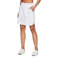 thumbnail image 3 of RBX Active Women's Golf/Tennis Woven Longer Length Flat Front Skort With Pockets, 3 of 6