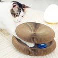 thumbnail image 3 of Pet Scratcher Cartón Ball Track Scratching Pad Grinding Toy Animal Cat Entertainment Protección de muebles Hamster Verde Gloria rascar, 3 of 9
