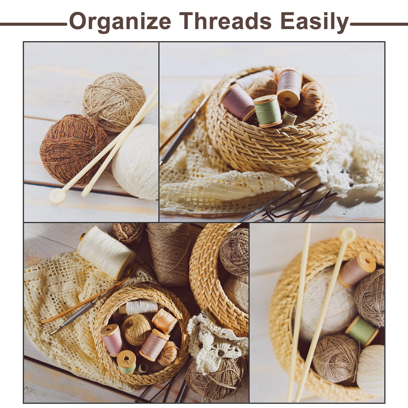 Unique Bargains Wooden Spool Craft Unfinished Ribbon Spools Art DIY Crafts Brown