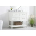 thumbnail image 2 of 36 inch single bathroom vanity in white with backsplash, 2 of 8