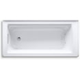thumbnail image 3 of Kohler K-1949-La Archer 66" Three Wall Alcove Whirlpool Tub - White, 3 of 6