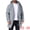 Gray, variant on Men's Mid-Length Outerwear Zipper Quilted Hooded Padded Coat S Gray