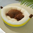 thumbnail image 4 of kchsji Banana Boat Pet Bed For Cats Dogs, Thickened Elevated Pet Nest With Non-Slip Bottom, Four Seasons Pet Mat For Indoor Use, Comfortable Pet House For Small Medium Large Pets And Animal Care, 4 of 7