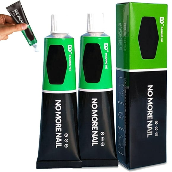 Wealthyn Glue, Wealthyn All-Purpose Glue, Universal Waterproof No More Nails Glue, Repairs Last a Long Time Fast Drying for Bonding Plastic, Wood, Glass, Metal, Tiles, Furniture (2Pcs-30g)