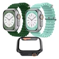 thumbnail image 1 of Funda Y 2 Piezas Correa Para Apple Watch 8 7 Se 6 5 4, 1 of 7